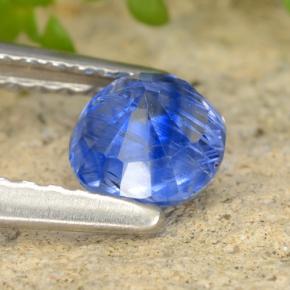 Cianita azul natural 0,74ct, corte redondo, VS-SI