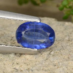 Cianita azul natural 0,57ct, corte oval, VS-SI