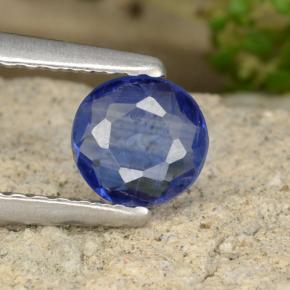Cianita azul natural 0,54ct, corte redondo, VS-SI