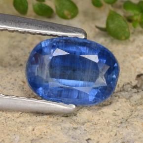 Cianita azul natural 1,27ct, corte oval, SI