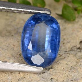 Cianita azul natural 1,27ct, corte oval, SI