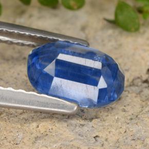 Cianita azul natural 1,27ct, corte oval, SI