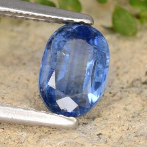 Cianita azul natural 1,06ct, corte oval, SI