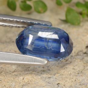 Cianita azul natural 1,06ct, corte oval, SI
