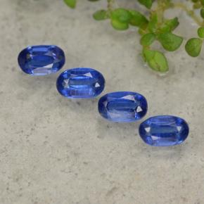 Pedras preciosas de cianita azul natural de 1,57 ct, corte oval, SI