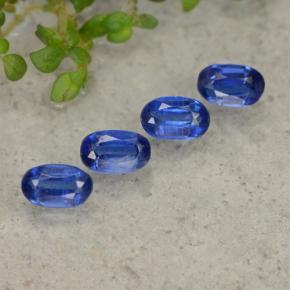Pedras preciosas de cianita azul natural de 1,57 ct, corte oval, SI