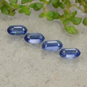 Pedras preciosas de cianita azul natural de 1,57 ct, corte oval, SI