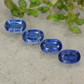 Pedras preciosas de cianita azul natural de 2,60 ct, corte oval, VS