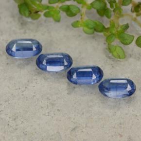 Pedras preciosas de cianita azul natural de 2,60 ct, corte oval, VS