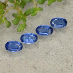 Pedras preciosas de cianita azul natural de 1,50 ct, corte oval, SI