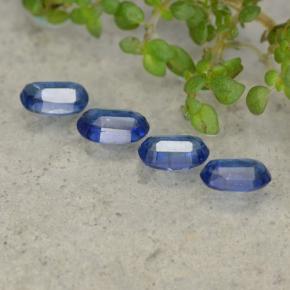 Pedras preciosas de cianita azul natural de 1,50 ct, corte oval, SI