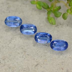 Pedras preciosas de cianita azul natural de 1,72 ct, corte oval, SI