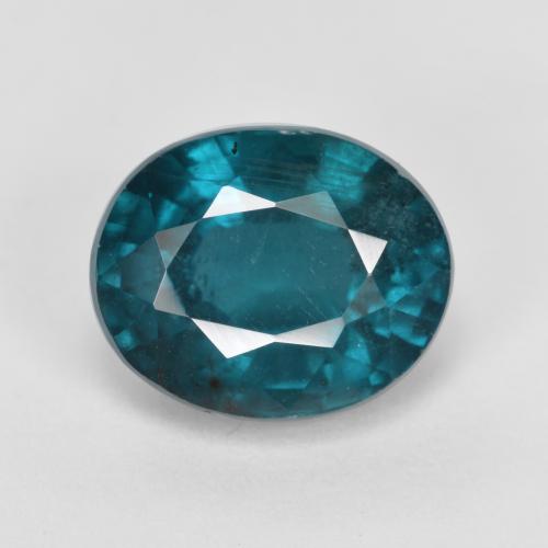 Cianita turquesa natural 4,17ct, corte oval, VS
