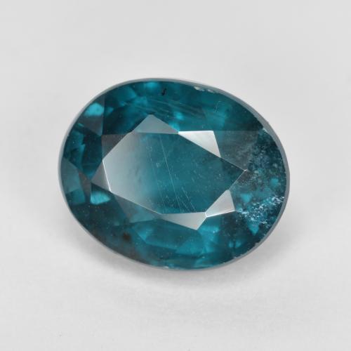Cianita turquesa natural 4,17ct, corte oval, VS