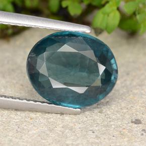 Cianita turquesa natural 4,14ct, corte oval, VS