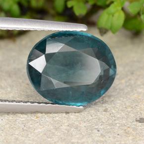 Cianita turquesa natural 4,14ct, corte oval, VS