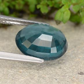 Cianita turquesa natural 4,14ct, corte oval, VS