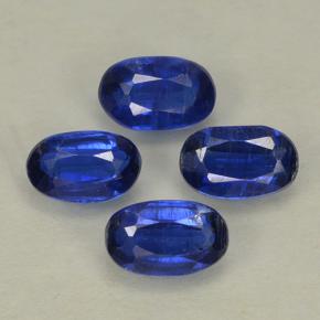 Pedras preciosas de cianita azul natural de 1,36 ct, corte oval, VS-SI