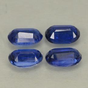 Pedras preciosas de cianita azul natural de 1,36 ct, corte oval, VS-SI