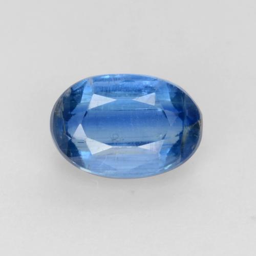 Dianita azul marinho brilhante Natural 0.76ct, Corte Oval, SI