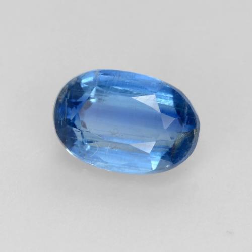 Dianita azul marinho brilhante Natural 0.76ct, Corte Oval, SI