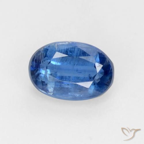 0.80ct Natural azul marinho brilhante Dianita, oval, SI