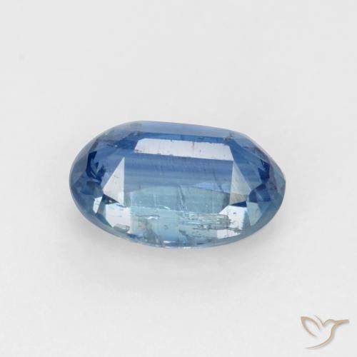 Dianita azul marinho brilhante Natural 0.80ct, oval, SI