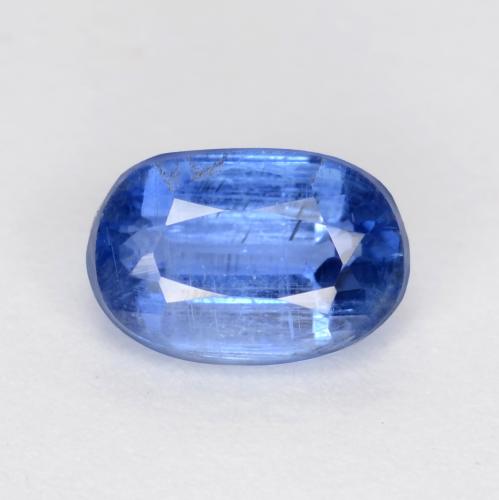 Dianita azul marinho claro Natural 0.78ct, Corte Oval, SI
