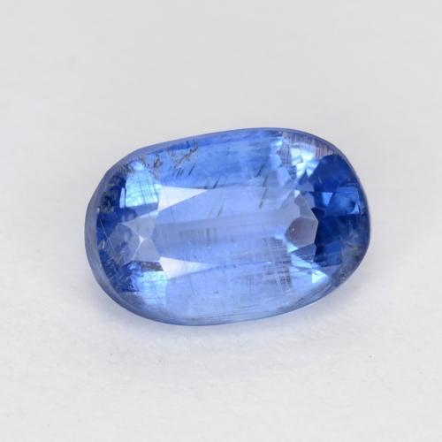 Dianita azul marinho claro Natural 0.78ct, Corte Oval, SI