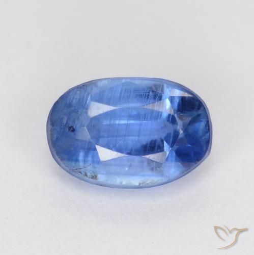 0.84ct Natural azul marinho brilhante Dianita, oval, SI