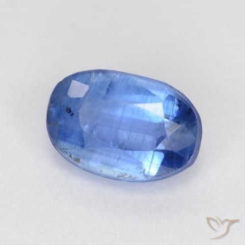 Dianita azul marinho brilhante Natural 0.84ct, oval, SI