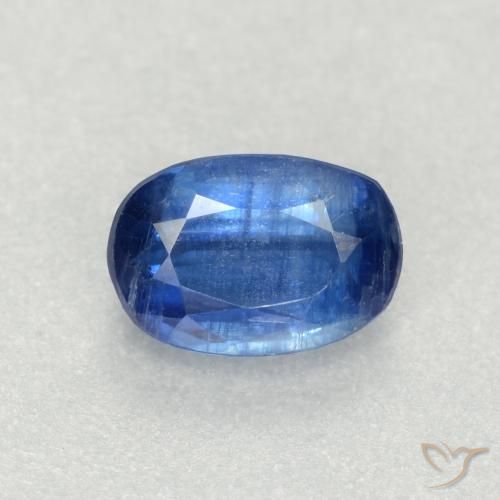 0.76ct Natural Azul escuro Dianita, oval, SI-I1