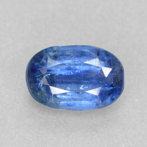 Cianita azul natural 0,63ct, corte oval, I1