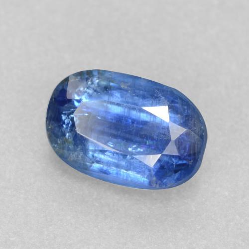Cianita azul natural 0,63ct, corte oval, I1