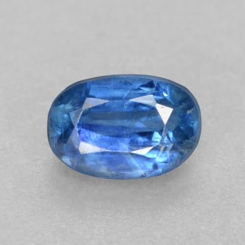 Dianita azul marinho claro Natural 0.58ct, Corte Oval, SI