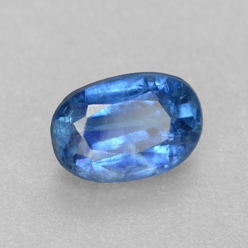 Dianita azul marinho claro Natural 0.58ct, Corte Oval, SI