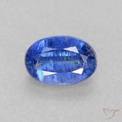 0.73ct Natural Azul escuro Dianita, oval, I1