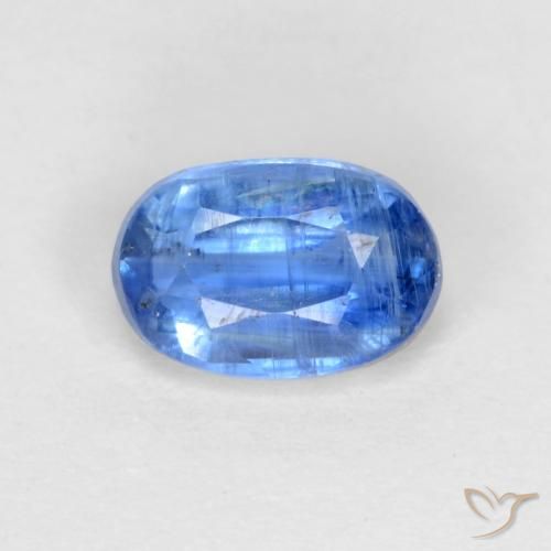 0.77ct Natural azul marinho brilhante Dianita, oval, SI-I1