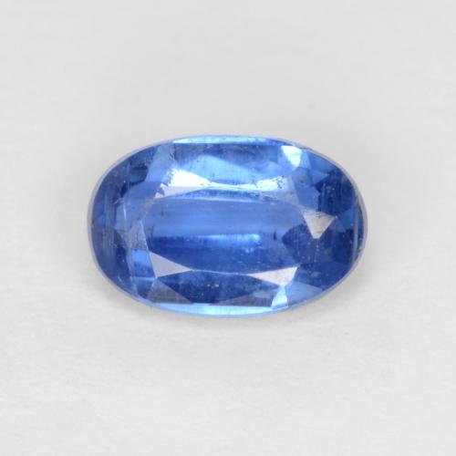 Cianita azul natural 0,64ct, corte oval, SI-I1