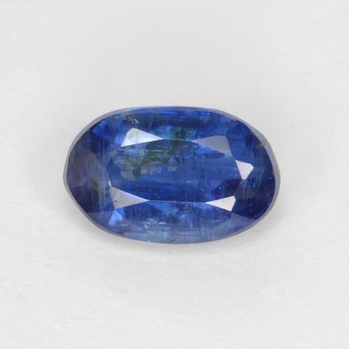 Cianita azul natural 0,64ct, corte oval, SI-I1