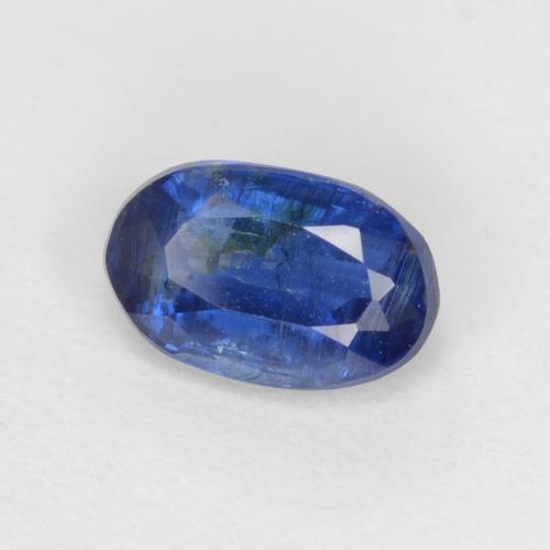 Cianita azul natural 0,64ct, corte oval, SI-I1