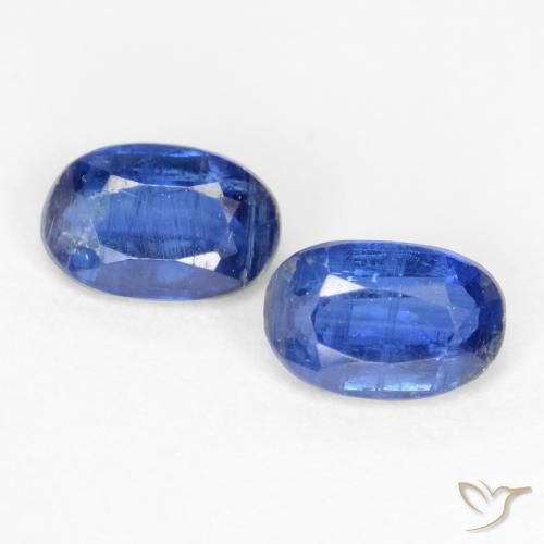 1.07ctw Natural Azul escuro Dianita, oval, SI-I1