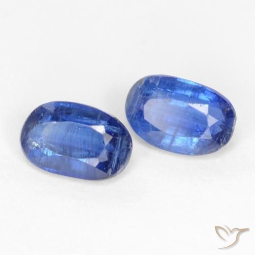 Pedras preciosas de Dianita Azul escuro natural de 1.07 ct, oval, SI-I1
