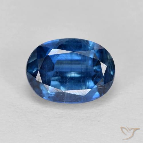 Dianita Azul escuro Natural 1.61ct, Corte Oval, VS-SI