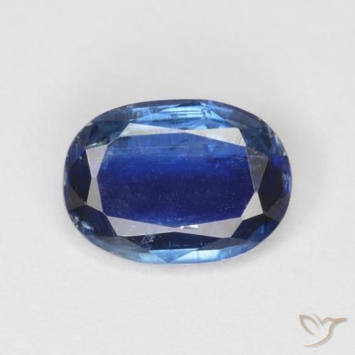 Cianita azul natural 0,88ct, corte oval, VS-SI