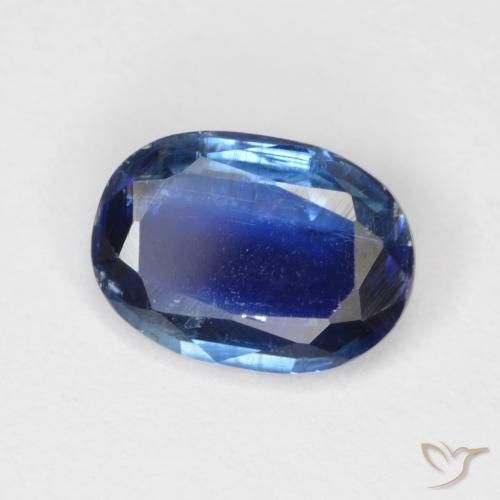 Cianita azul natural 0,88ct, corte oval, VS-SI
