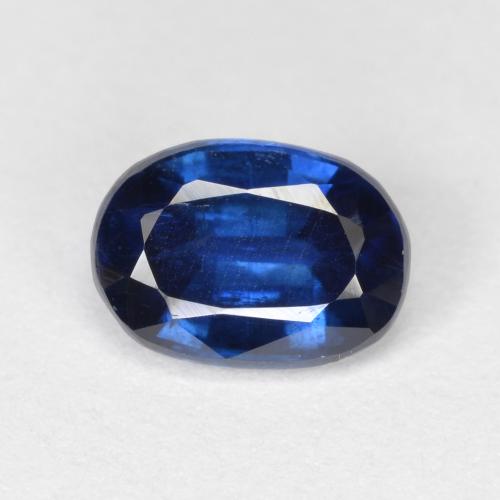 Cianita azul profundo natural 1,16ct, corte oval, VS-SI