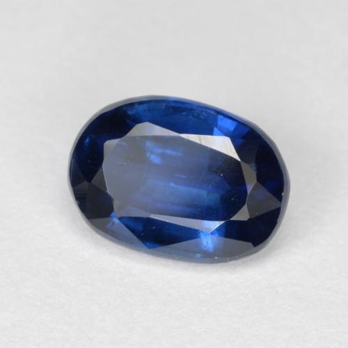 Cianita azul profundo natural 1,16ct, corte oval, VS-SI