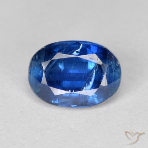 1.14ct Natural Azul escuro Dianita, oval, VS-SI