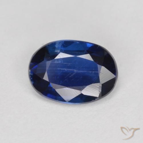 0.92ct Natural Azul escuro Dianita, oval, SI